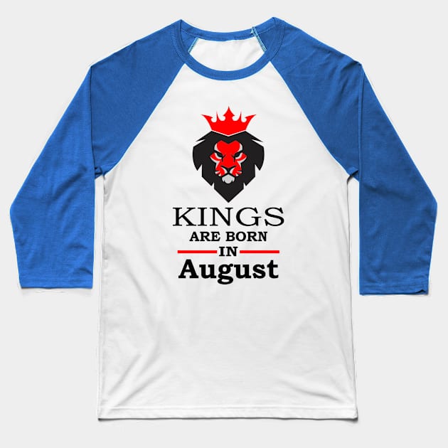 Born August Baseball T-Shirt by ananitra